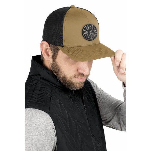 Pacific Headwear Contrast Stitch Trucker PacFlex Snapback Cap P151S Contrast Stitch Trucker PacFlex Snapback Cap Thumbnail
