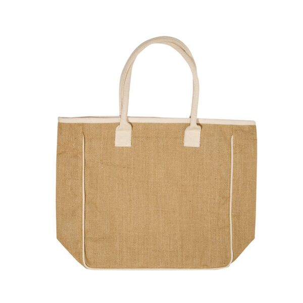 Prime Line Seville Jute & Canvas Tote Bag LT-3002 Seville Jute & Canvas Tote Bag Thumbnail