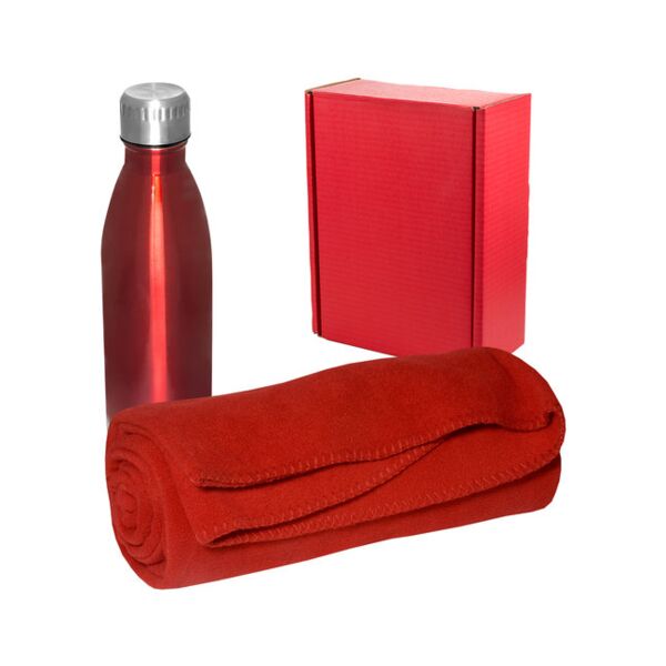Prime Line Cozy Fleece Blanket And Insulated Bottle Gift Set PL-8123 Cozy Fleece Blanket And Insulated Bottle Gift Set Thumbnail