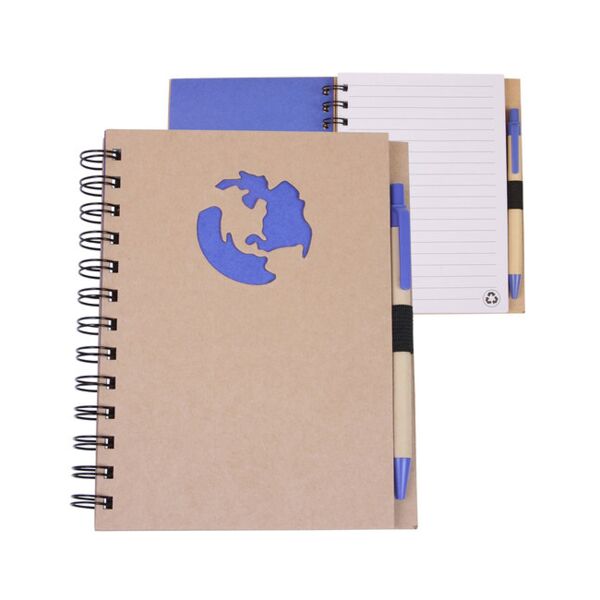 Prime Line Globe Die Cut Spiral Notebook & Pen 5.875" X 7" NB129 Globe Die Cut Spiral Notebook & Pen 5.875" X 7" Thumbnail