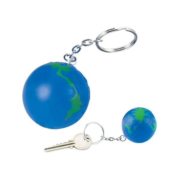Prime Line Globe Earth Shape Stress Ball Keychain SB601 Globe Earth Shape Stress Ball Keychain Thumbnail