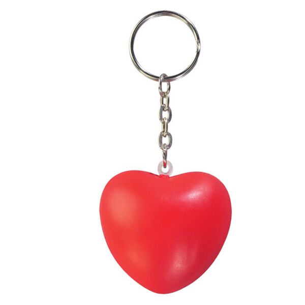Prime Line Heart Shape Stress Ball Keychain SB602 Heart Shape Stress Ball Keychain Thumbnail