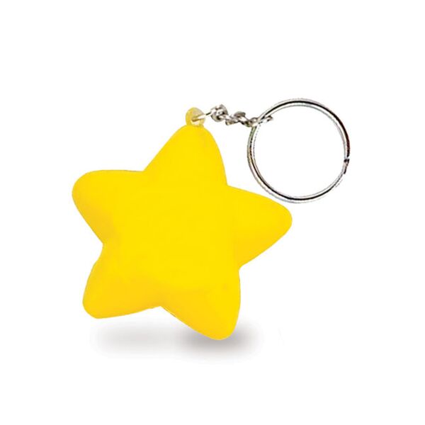 Prime Line Star Shape Stress Ball Keychain SB604 Star Shape Stress Ball Keychain Thumbnail