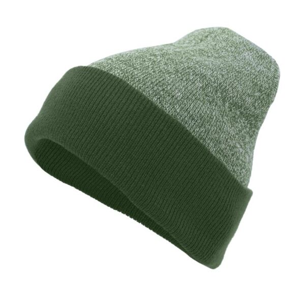 Pacific Headwear Heather Two-Tone Cuff Beanie 651K Heather Two-Tone Cuff Beanie Thumbnail