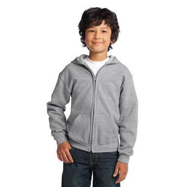 Youth Heavy Blend Full Zip Hooded Sweatshirt Thumbnail