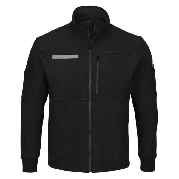 Men's Tall Zip Front Fleece Jacket-Cotton /Spandex Blend Thumbnail