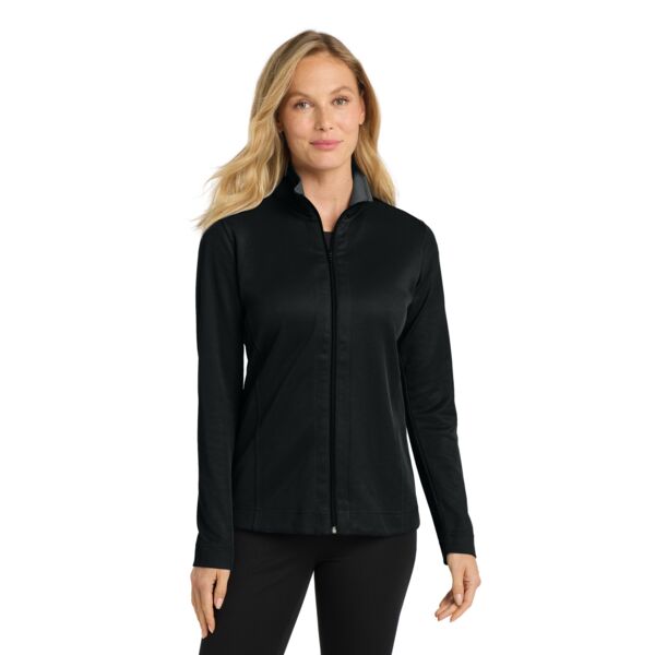 Ladies Vertical Texture Full Zip Jacket Thumbnail