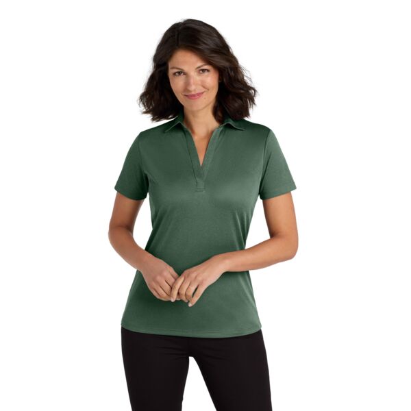 Ladies Heathered Silk Touch  Performance Polo Thumbnail