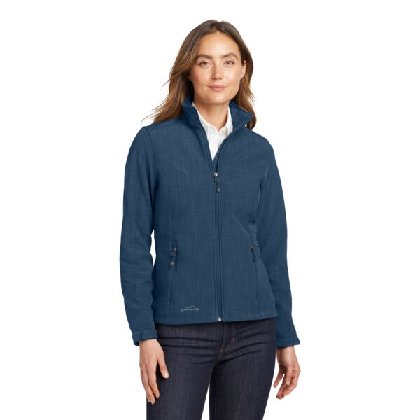 Eddie Bauer Ladies Shaded Crosshatch Soft Shell Jacket EB533 Ladies Shaded Crosshatch Soft Shell Jacket Thumbnail