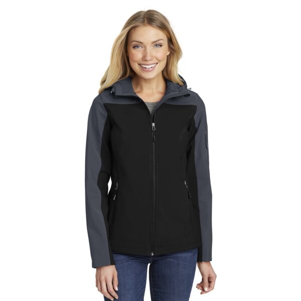 Port Authority Ladies Hooded Core Soft Shell Jacket L335 Ladies Hooded Core Soft Shell Jacket Thumbnail