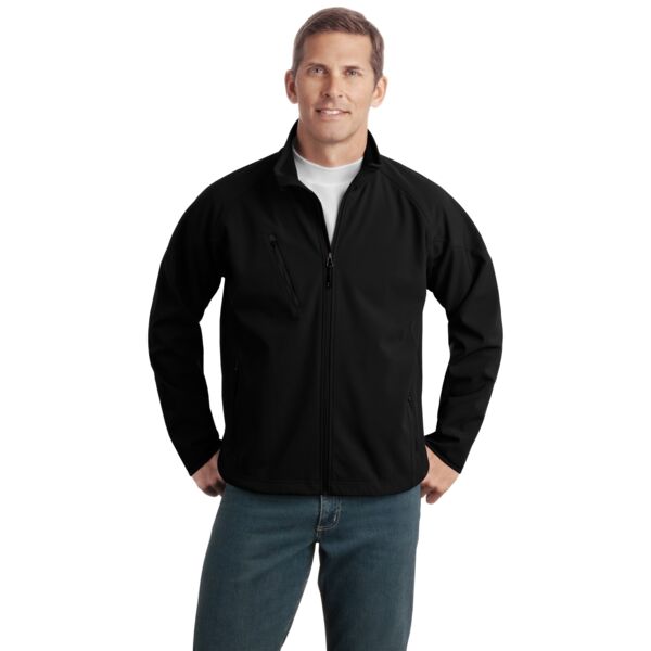 Port Authority Tall Textured Soft Shell Jacket TLJ705 Tall Textured Soft Shell Jacket Thumbnail