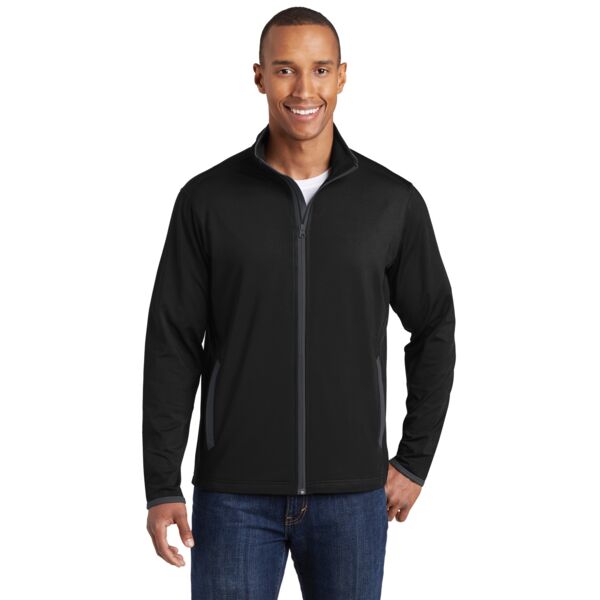 Sport Tek Sport Wick ® Stretch Contrast Full Zip Jacket ST853 Sport Wick ® Stretch Contrast Full Zip Jacket Thumbnail