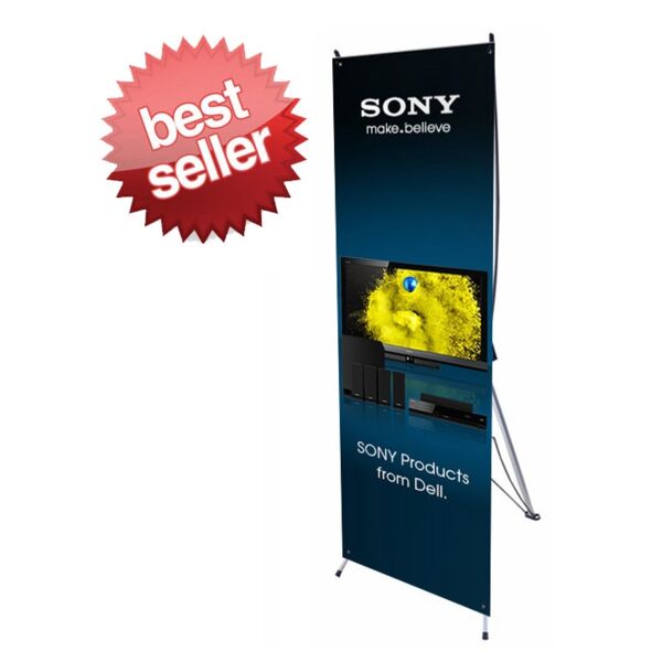 Small X Banner Stand 24" x 63" - Stand Only Thumbnail