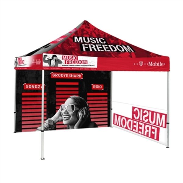 10x10 ft Pop Up Canopy Tent With Metal Frame  Thumbnail
