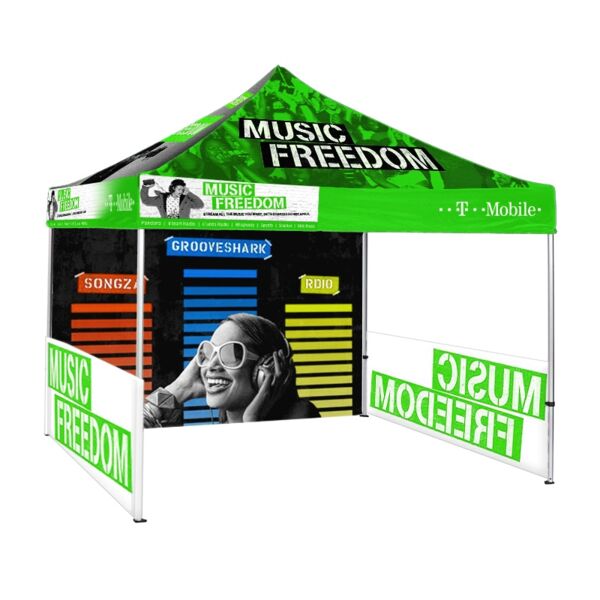 10 ft Pop Up Canopy Tent Back Wall & 2x Sidewalls With Print Thumbnail