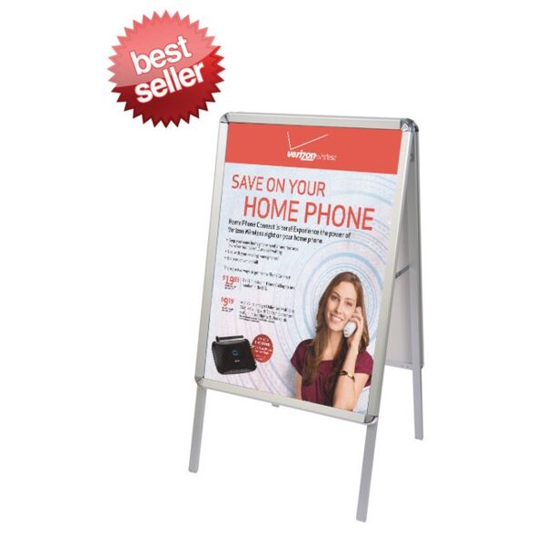 A-Frame Snap-Open Sidewalk Poster Stand - Stand Only Thumbnail