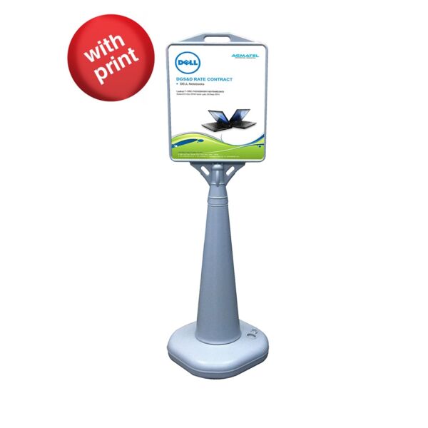 Outdoor Cone Poster Sign (Water Filled Base) with Acrylic Prints Thumbnail