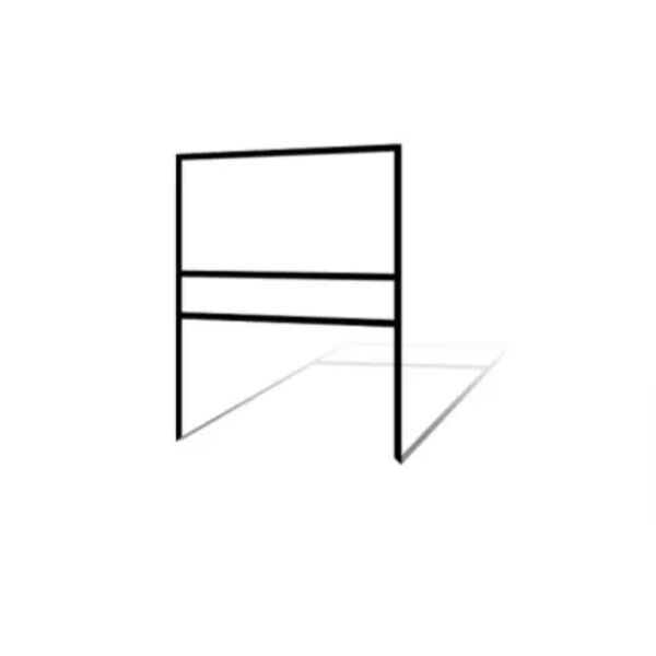 18"h x 30"w Metal Frame 1 rider (Black) Thumbnail