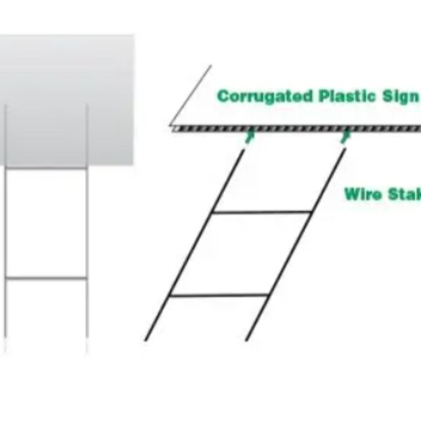 24"h x 10"w Wire Stake Thumbnail
