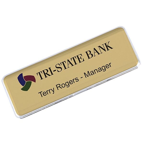 Name Badge - 1.5" x 3" - Magnet Back Thumbnail