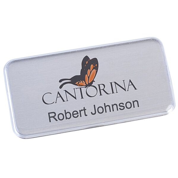 Name Badge - 1.5" x 3" - Magnet Back Thumbnail