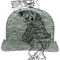 Aggressive Heather Trucker Snapback Cap Thumbnail