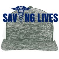 Aggressive Heather Trucker Snapback Cap Thumbnail