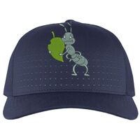 Perforated 5-Panel Trucker Snapback Cap Thumbnail