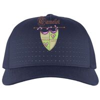 Perforated 5-Panel Trucker Snapback Cap Thumbnail