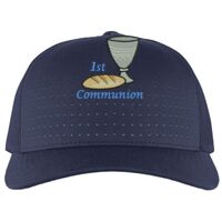 Perforated 5-Panel Trucker Snapback Cap Thumbnail