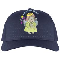 Perforated 5-Panel Trucker Snapback Cap Thumbnail