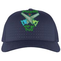 Perforated 5-Panel Trucker Snapback Cap Thumbnail