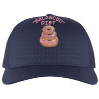 Perforated 5-Panel Trucker Snapback Cap Thumbnail