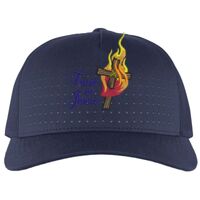 Perforated 5-Panel Trucker Snapback Cap Thumbnail