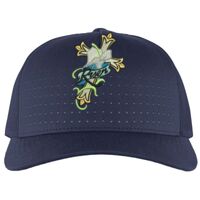 Perforated 5-Panel Trucker Snapback Cap Thumbnail