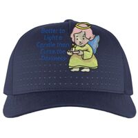 Perforated 5-Panel Trucker Snapback Cap Thumbnail