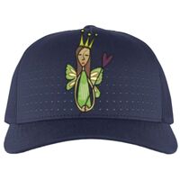 Perforated 5-Panel Trucker Snapback Cap Thumbnail