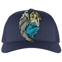 Perforated 5-Panel Trucker Snapback Cap Thumbnail