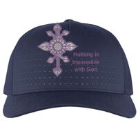 Perforated 5-Panel Trucker Snapback Cap Thumbnail