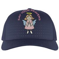 Perforated 5-Panel Trucker Snapback Cap Thumbnail