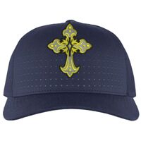 Perforated 5-Panel Trucker Snapback Cap Thumbnail