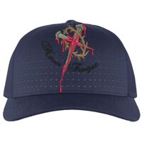 Perforated 5-Panel Trucker Snapback Cap Thumbnail