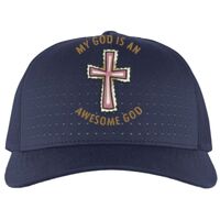 Perforated 5-Panel Trucker Snapback Cap Thumbnail