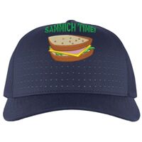 Perforated 5-Panel Trucker Snapback Cap Thumbnail