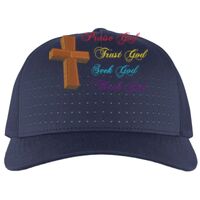 Perforated 5-Panel Trucker Snapback Cap Thumbnail