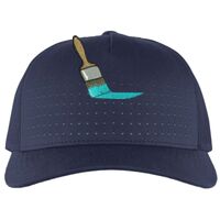 Perforated 5-Panel Trucker Snapback Cap Thumbnail