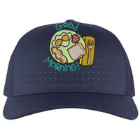 Perforated 5-Panel Trucker Snapback Cap Thumbnail