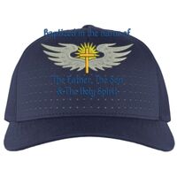 Perforated 5-Panel Trucker Snapback Cap Thumbnail