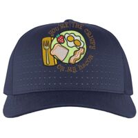 Perforated 5-Panel Trucker Snapback Cap Thumbnail