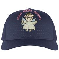 Perforated 5-Panel Trucker Snapback Cap Thumbnail